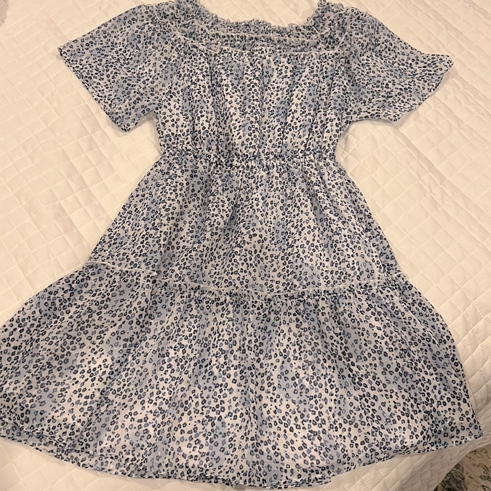 Mayoral Sz 10 smocked waist dress with ruffle tiers